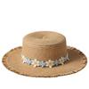 Straw hat sunscreen hat women's new summer sunshade sun hat seaside beach large brim UV protection