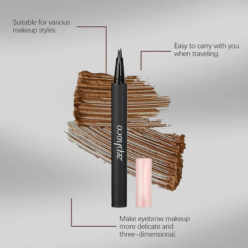 Zephoco Caramel Light Gold Eyebrow Pencil - Daily Sculpting And Filling For Natural, Defined, Smooth, And Pigmented Brows