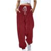 Corduroy Pants For Women Fashion Pockets Elastic Waist Drawstring Jogger Pants Outdoor Casual Sweat Pants