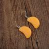 Серьги с фруктами, милые забавные модные маленькие свежие уникальные серьги, простые серьги с оранжевыми лепестками
