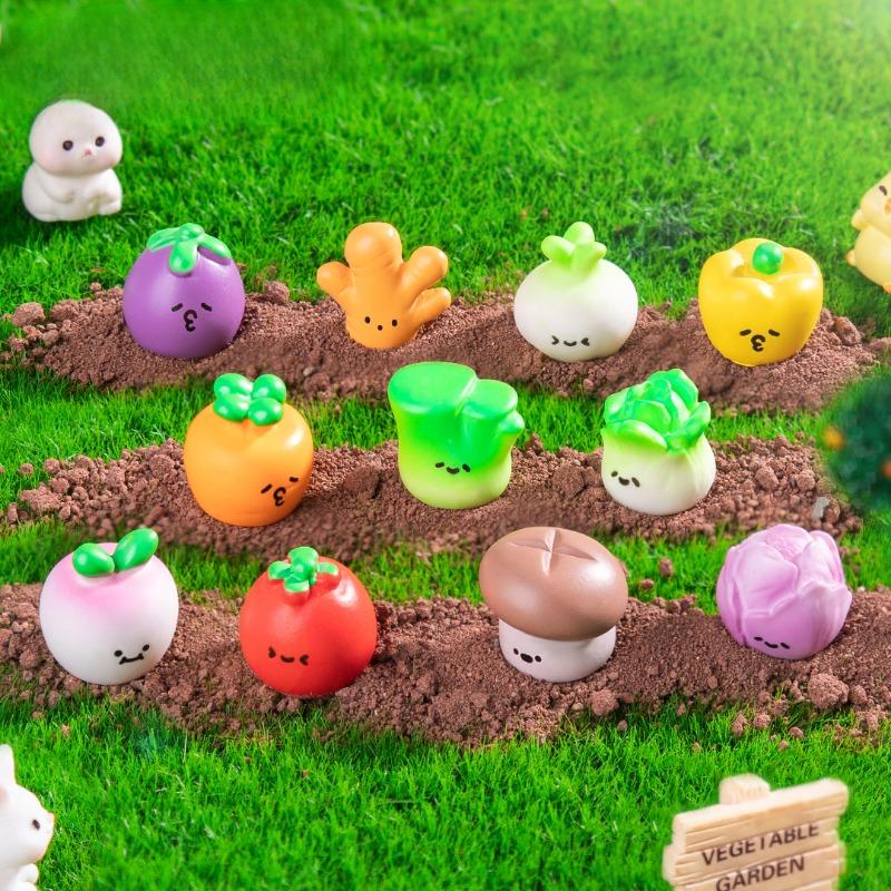 Милые и Очаровательные Маленькие Декоративные Предметы для Овощного Садоводства, Аксессуары в Слепой Упаковке и Мини-Украшения