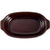 Santo Bankoyaki Gratin Dish One Person Oval Diameter Approximately 21cm Monotone Heat Resistant Ceramic Oven Compatible Microwave Dishwasher Safe Made