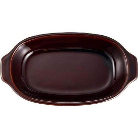 Santo Bankoyaki Gratin Dish One Person Oval Diameter Approximately 21cm Monotone Heat Resistant Ceramic Oven Compatible Microwave Dishwasher Safe Made