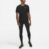 Nike Дышащая и удобная мужская футболка с коротким рукавом для бега, черная