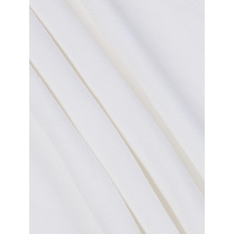 Мужская футболка с принтом, короткий рукав, европейский размер, с сетчатой буквой "J" | Средняя эластичность, модный стиль, свободный круглый вырез, удобная