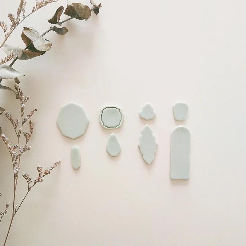 Мягкие керамические серьги, форма для резки, сердце Rainvow, неправильная геометрическая форма, форма для резки Caly, инструмент для самостоятельного изготовления ювелирных изделий, кулонов, гончарных изделий