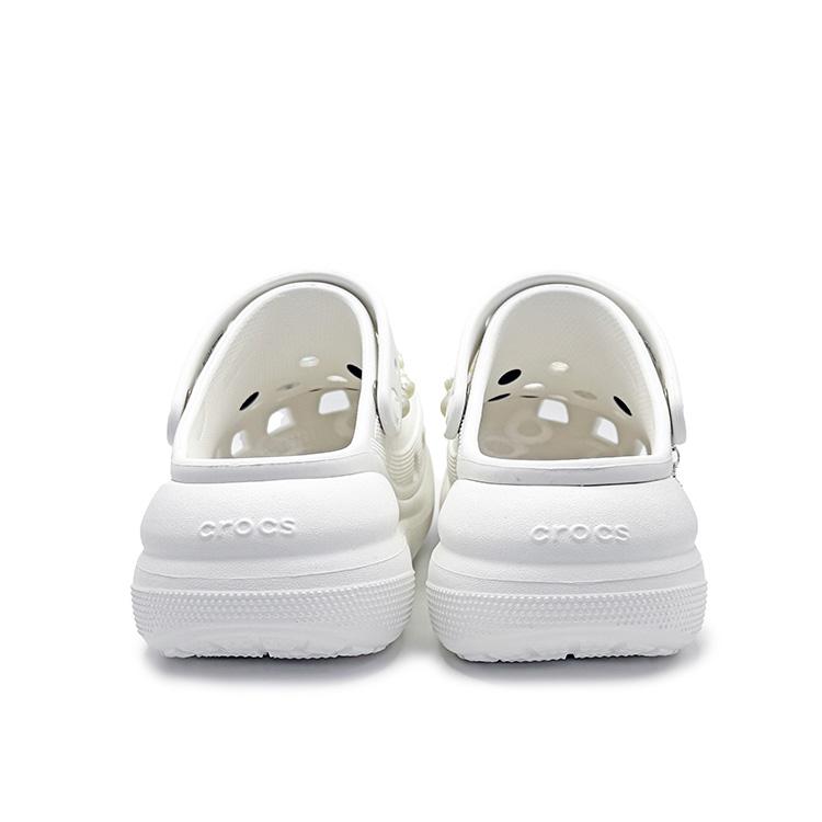 Crocs Сабо Crush EVA Пляжные Жемчужные Аксессуары Летняя Свежесть Подвеска Аксессуары Дырочные Туфли Унисекс Светло-голубой