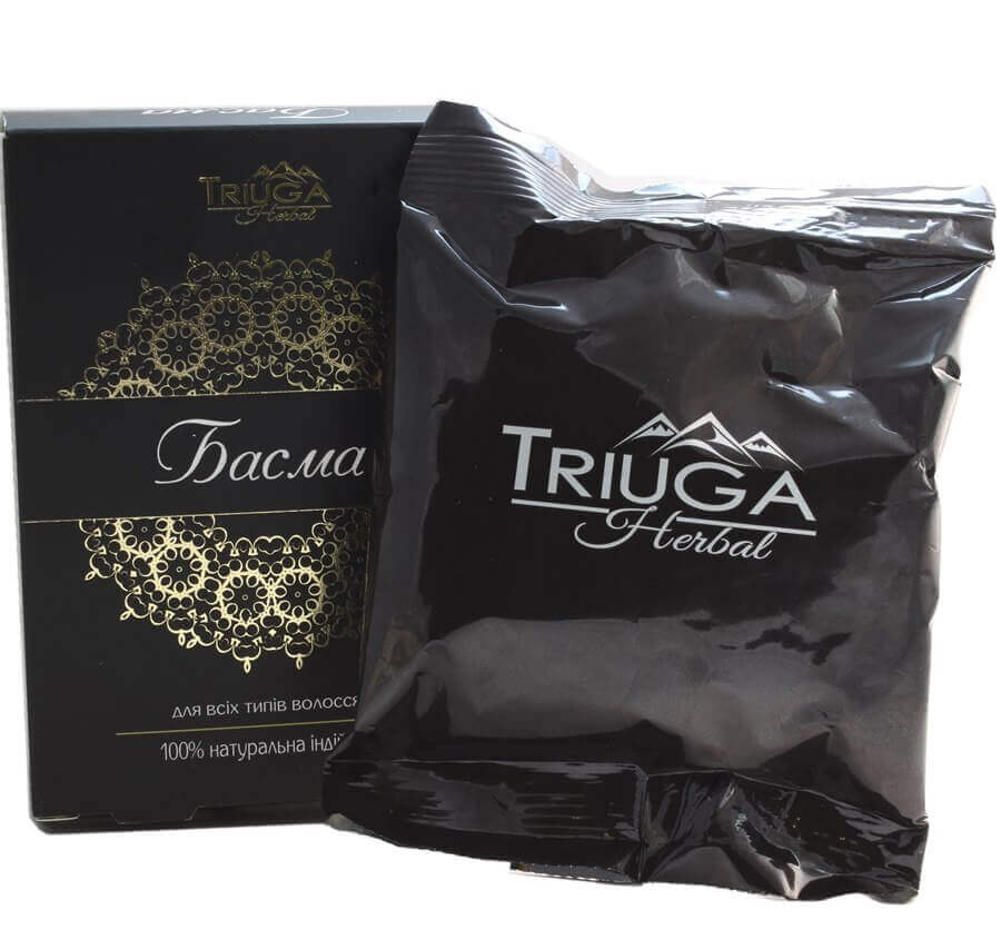 Ayurvedic Basma Natural Dye for Dyeing Hair In Dark Tones