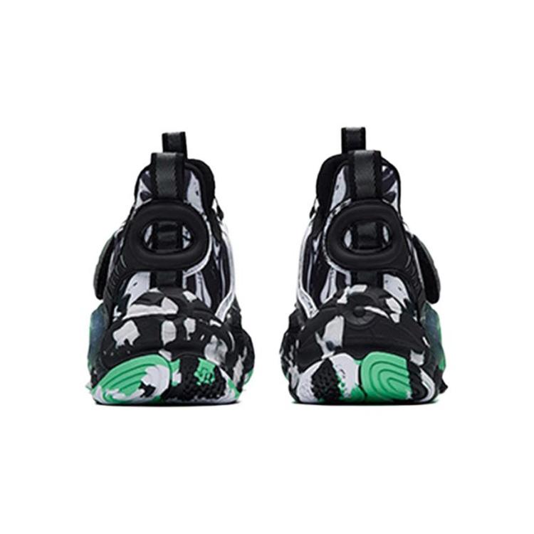 (GS) ANTA 2 Trendy Basketball Shoes 'Black White Green' Kids' 312231115-5