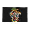 Aztec Skull Jaguar Warrior Mask Mayan Mythology Aztec Mask Soft Face Towel Quick Dry Pool Bath Cotton Towels Absorbent