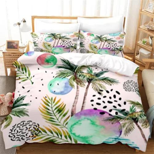 Comforter Palm Leaves Bed Decoration First Choice Gift Suitable For Children Kids And Adults Soft Warm And Breathable