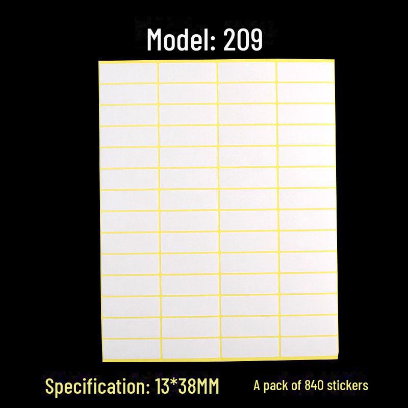 A5 Self-Adhesive Blank White Stickers for Printing and Handwriting Labels