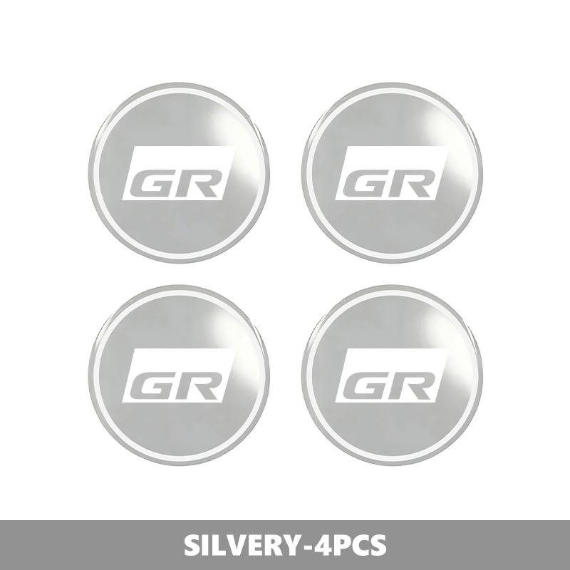 EBN5   For Toyota 4Pcs 56MM Car Wheel Center Hub Caps Logo Sticker GR Yaris Corolla Prius Aqua Vios Mirai Hilux Auris CHR