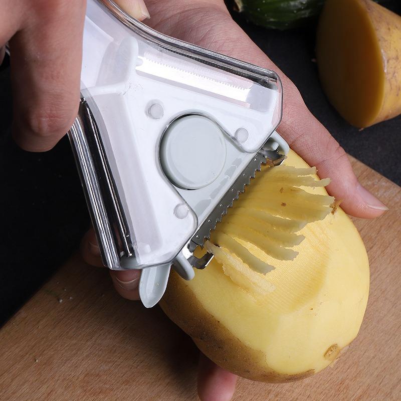 Three in One Kitchen Rotary Fruit and Vegetable Peeler, Vegetable Slicer,Grater