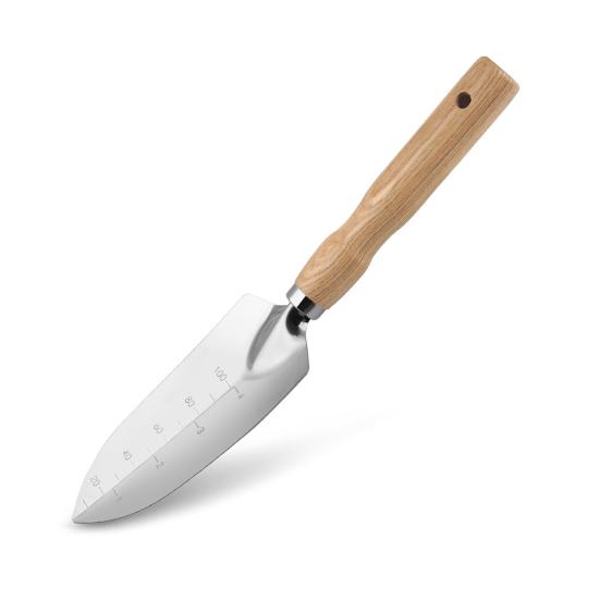 1 шт./5 шт. эргономичный садовый инструмент, ручной мастерок из нержавеющей стали, лопата для бонсай, грабли, культиватор, прополка с удобной деревянной ручкой, садовые принадлежности