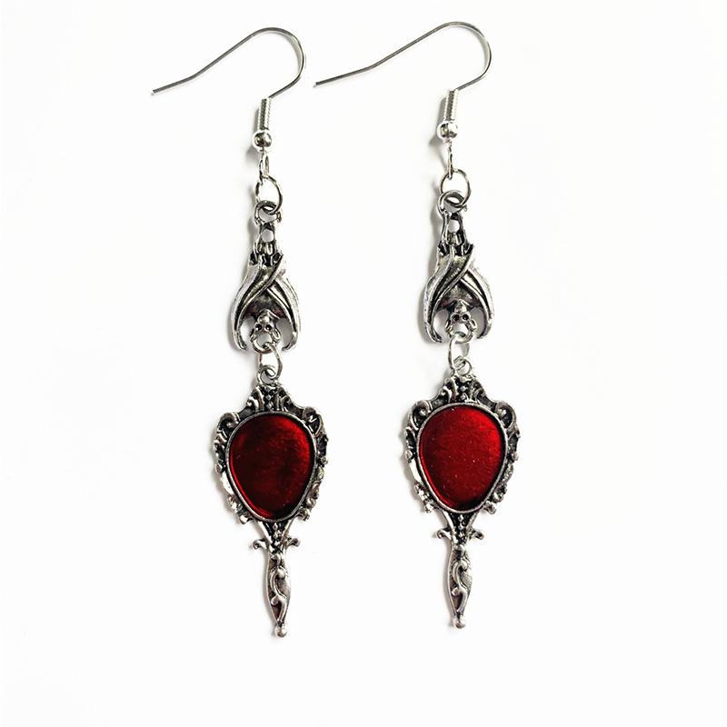 Винтажные серьги-подвески в виде летучей мыши-вампира Magic Mirror в стиле готического панка