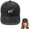 Cute Boston Terrier Embroidered Baseball Cap Washed Retro Daddy Hat Men's and Women's Casual Sports Hat Trend