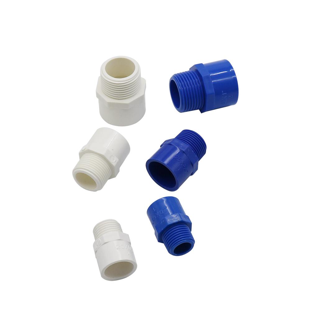 1/2" 3/4" 1" External Thread to Inner Diameter 20/25/32mm Male BSP Thread Adapter Water Pipe Fittings PVC Hose Repair Connector