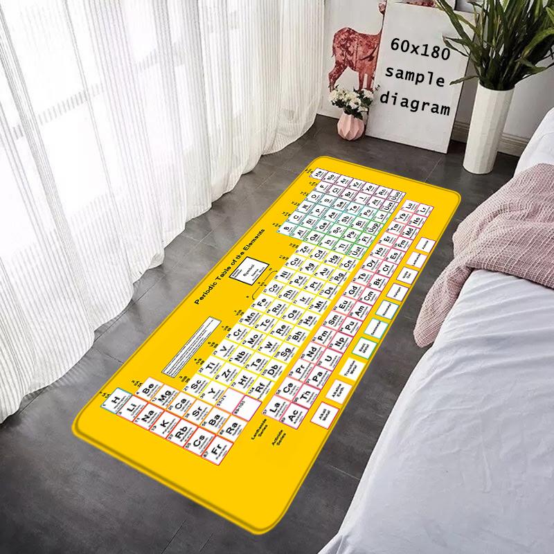 Entrance Doormat Periodic Table of Elements Rug Hallway Carpet Living Room Rugs Foot Carpets Floor Mats Non-slip Home Decoration