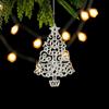 Transparent Crystal Christmas Ornaments Snowflake Hanging Pendant Navidad Xmas Tree Decor For Home Holiday Party Supplies 2026