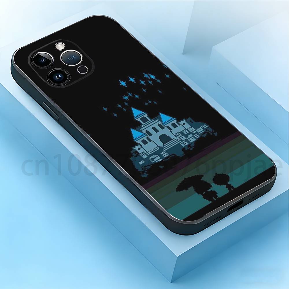 Game Frisk U-Undertale Phone Case For iPhone 17,16,15,14,13,12,11,Pro,Max,Plus,Mini, Anti Fall Black Matte Soft Bumper