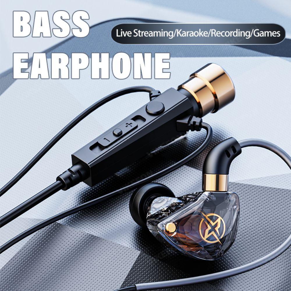 Комфортные Hi-Fi наушники с 3,5-мм разъемом и микрофоном, внутриканальные, проводные, с шумоизоляцией, басами, стерео, для студийной записи