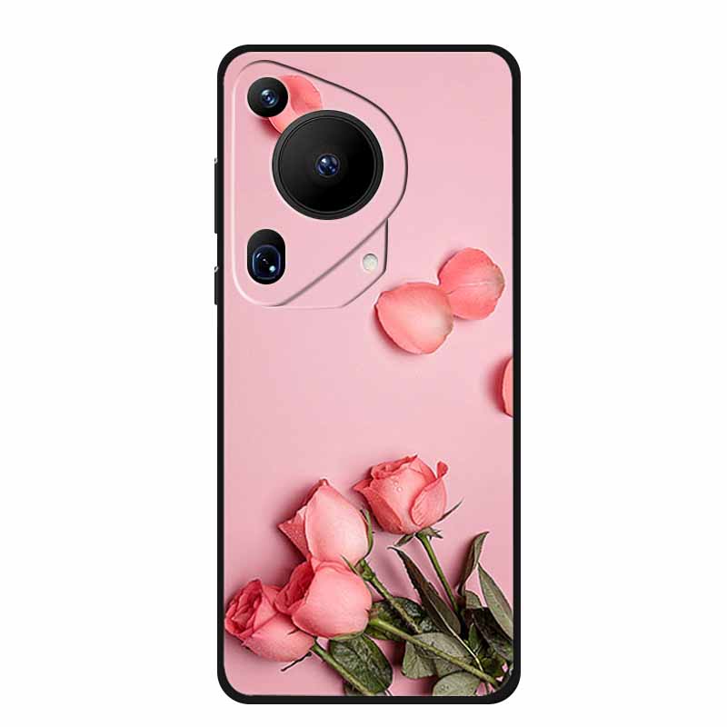 For Huawei Pura 70 Ultra Case 70Ultra Black Silicone Soft Back Cover Case For Huawei Pura 70 Ultra Phone Case Cover Pura70 Ultra