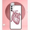 Чехол с анатомическим рисунком сердца для Samsung Galaxy S24 Ultra S22 Plus S20 S21 FE S8 S9 S10 Note 10 20 S23 Ultra Cover