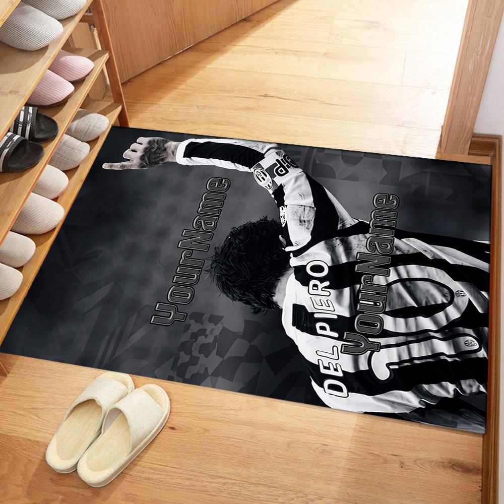 Juventus Customize Your Name Floor Mat Suitable for Decorate room Study room Entryway Hallway Anti-slip Rug Anime Office Decor