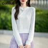 Autumn and Winter New Chinese Plate Button Knitted Top Women's Tops Soft Retro Bottom Shirt