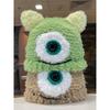 Милый маленький монстрик большие глаза плюшевая шапка утолщенная и флисовая теплая шапка с защитой ушей шапка-пуловер вязаная шапка для женщин осенью и зимой