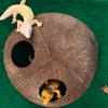 Пещера Ящерицы Натуральная Декоративная Ручной Работы Двойной Вход Укрытие для Рептилий для Тарантулов Хамелеонов Гекконов Мелких Животных Наземный