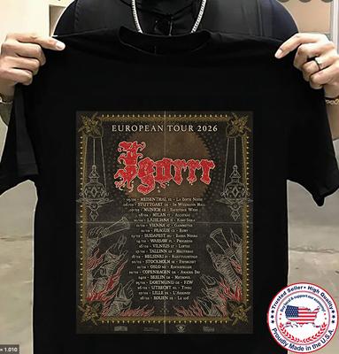 Футболка с логотипом группы Igorrr, европейский тур, все размеры S-5XL
