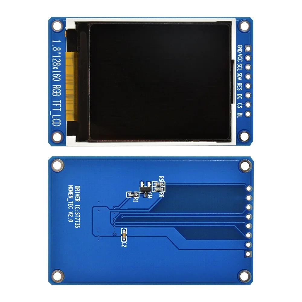 1,8-дюймовый полноцветный TFT LCD дисплейный модуль 128x160 SPI ST7735S 3,3 В Замена OLED источника питания для Arduino
