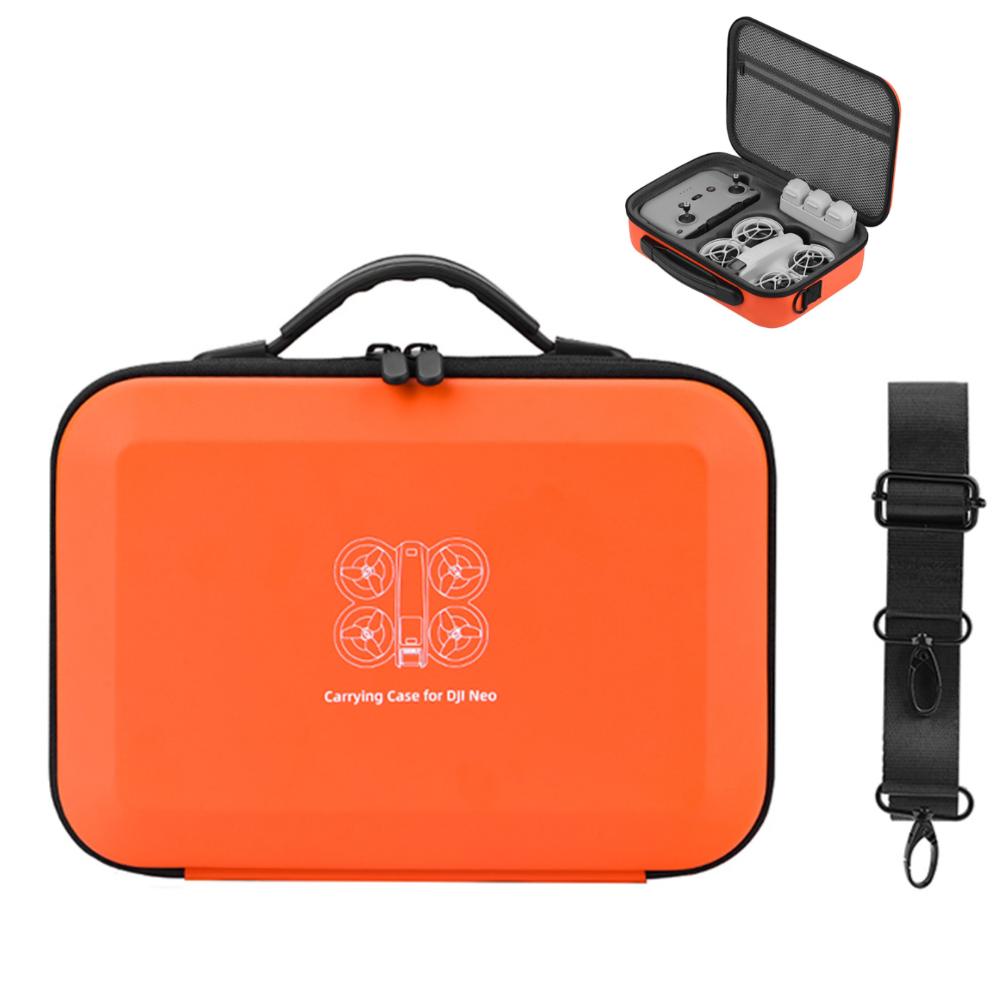 Storage Bag Protective Carrying Case PU Leather Drop-resistant Hard Shell Handbag for DJI NEO Drones Controller Accessories