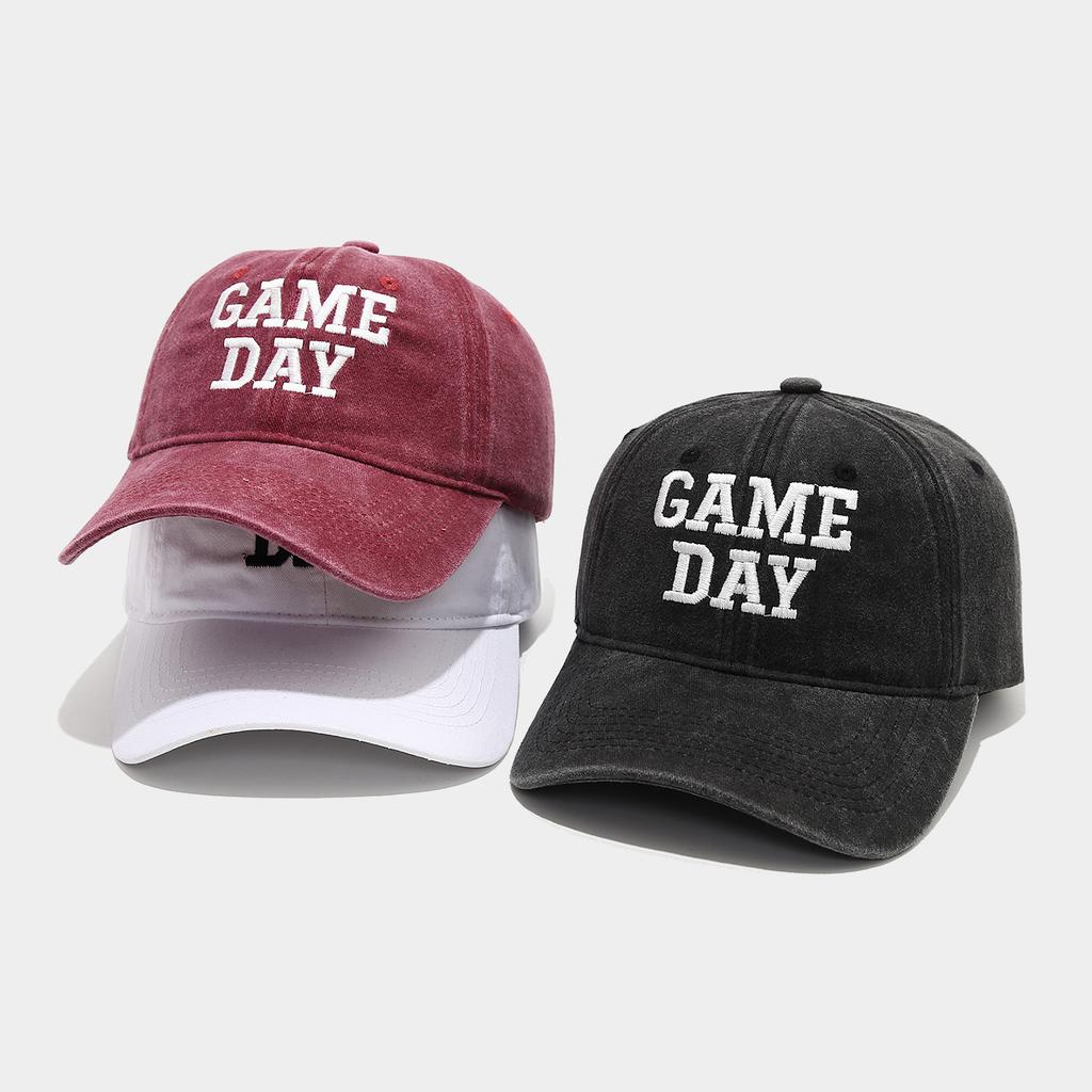 Американская стираная старая бейсболка с вышивкой letter GAME DAY женская уличная повседневная кепка мужская шляпа