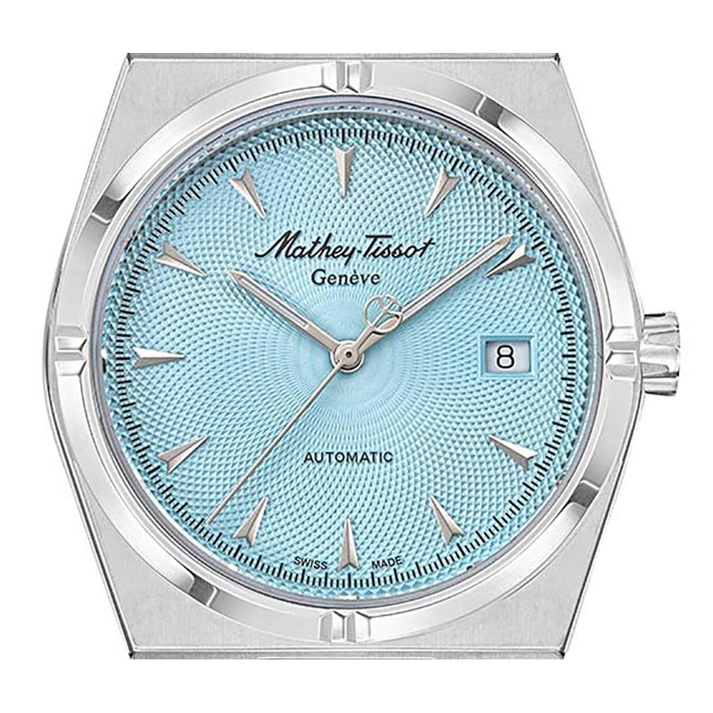 Mathey-Tissot Мужские часы Zeus H118ATSK из нержавеющей стали с синим циферблатом