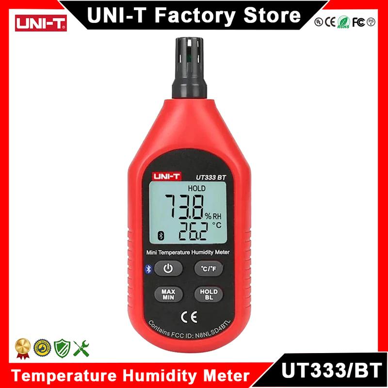 UNI-T UT333 UT333BT Digital Hygrometer Thermometer 2 in 1 Temperature Humidity Meter Mini Sensor Bluetooth Thermo-hygrometer