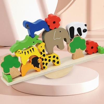 Деревянные качалки-животные и игры с животными для развития координации рук и глаз у детей