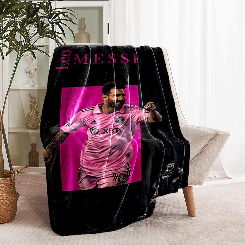1pc Blanket - Inter Miami CF Print Design, Lightweight Blanket for Sofa, Bed- Soft &Warm, Gift for All Seasons