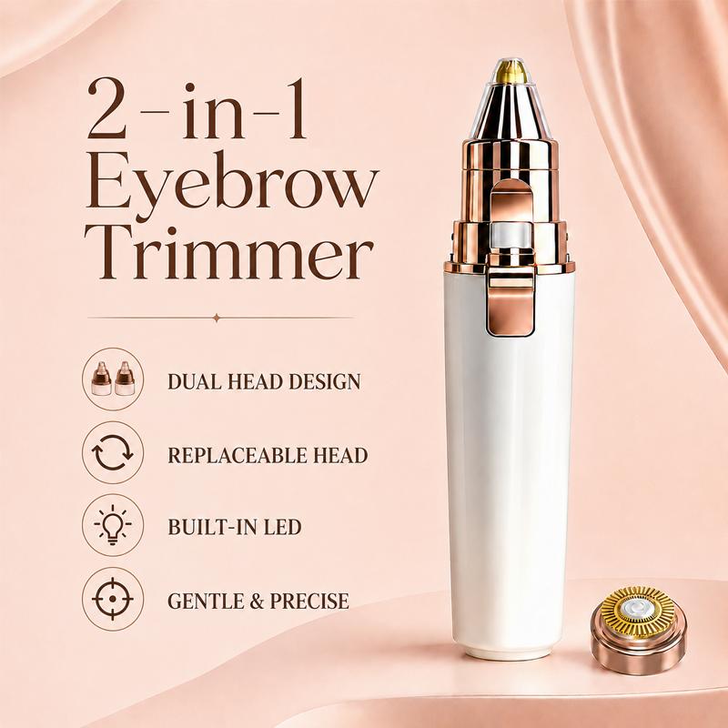 Eyebrow Trimmer Electric Eyebrow Trimmer for Women Face Sharp Rechargeable Eyebrow Razor for Women Trimmer Set Replacement Blade