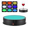 30CM/11.8in Motorized Rotating Display Stand with RGB Light Display Base 360 Degrees Rotatable Electric
