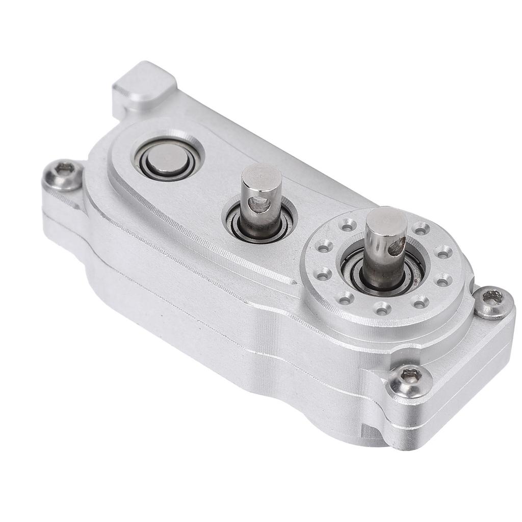 Металлическая рама шасси с колесной базой 313 мм, раздаточная коробка, запасные части, подходит для радиоуправляемого краулера масштаба 1/10, серебристый