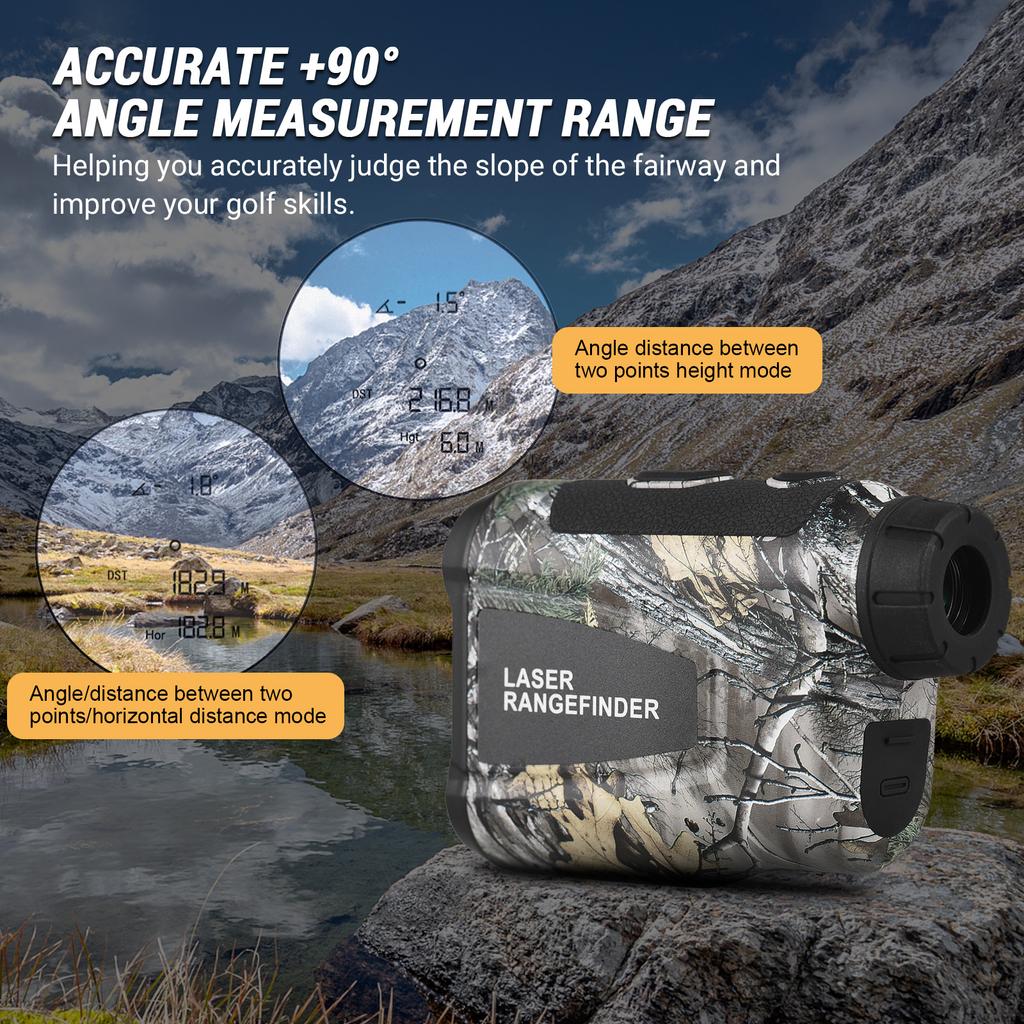 Дальномер для гольфа с функцией измерения угла наклона, высоты и скорости, блокировки флагштока, вибрации