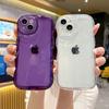 Подходит для iPhone15 Прозрачный защитный чехол Apple 11 Волновой воздушный амортизатор Чехол для мобильного телефона 14 Пузырь Противоударный 12 Всесторонний 16