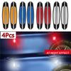 4Pcs Car Door Bumper Sticker Warning Safety Mark Anti-collision Auto Side Anti-scratch Strip Reflective Strip Protector