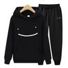 Women's Hoodie Autumn Men's Hoodie + Pants Sets Solid Color Zip Suit Hoodie Two Pieces Set Hooded Sweatshirt