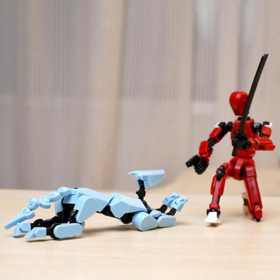Фигурка с аксессуарами, многосочлененная подвижная 3D-печатная модель робота-собаки, шарнирный манекен
