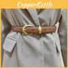Womens Genuine Leather Belt With Alloy Buckle For Casual And Office Wear