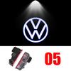 2Pcs LED Car Door Projector Welcome Ghost Shadow Light For VW Touareg Golf 5 6 7 Passat B6 B7 B8 B9 MK6 MK7 R GTI Accessories